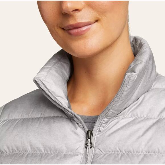 Eddie Bauer Women's CirrusLite Down Packable Jacket Gray EB650 EUC Size Small - Picture 16 of 16